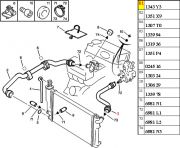 1343Y3-Mangueira Superior do Radiador/Sem Engate Rapido