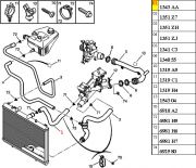 1343AA-Mangueira Superior do Radiador - Medida 30mm