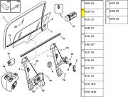 Maquina de Vidro da Porta Traseira - Lado Direito