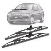 Jogo de Palheta limpador Parabrisa dianteira 18"/20" (ferro) Peugeot 106 1994 a 2001