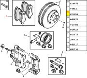 Pastiha de Freio Dianteiro