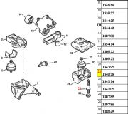 Pino Parafuso de Fixacao do Coxim - Lado Esquerdo