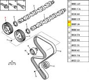 0805J4-Polia do Comando de Escape
