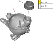 9800777280-Reservatorio de Agua do Radiador - 2 Saidas