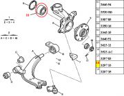 335052-Rolamento da Roda Dianteira/ Medida 72x37x33