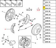 4241E5-Lona de Freio - Sistema Bendix/ Medida 180x32mm