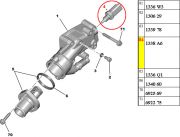 1338A6-Sensor de Temperatura Azul - 3 Pinos/ Aciona a Ventoinha