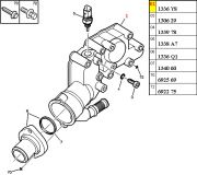 1336Y8-Suporte da Valvula Termostatica - Aluminio