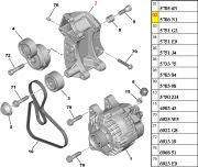 5706K5-Suporte do Alternador - Aluminio