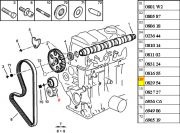 082954-Tensor Movel da Correia Dentada/ Medida 59x22x12