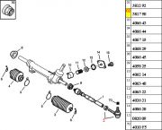 381750-Terminal de Direcao - Lado Direito/ Esquerdo